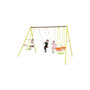 Voir la diapositive 2 : Trigano TRIGANO Portique MIRAPOU en metal - 2,20 m - 2 balancoires + 1 face a face + 1 nacelle