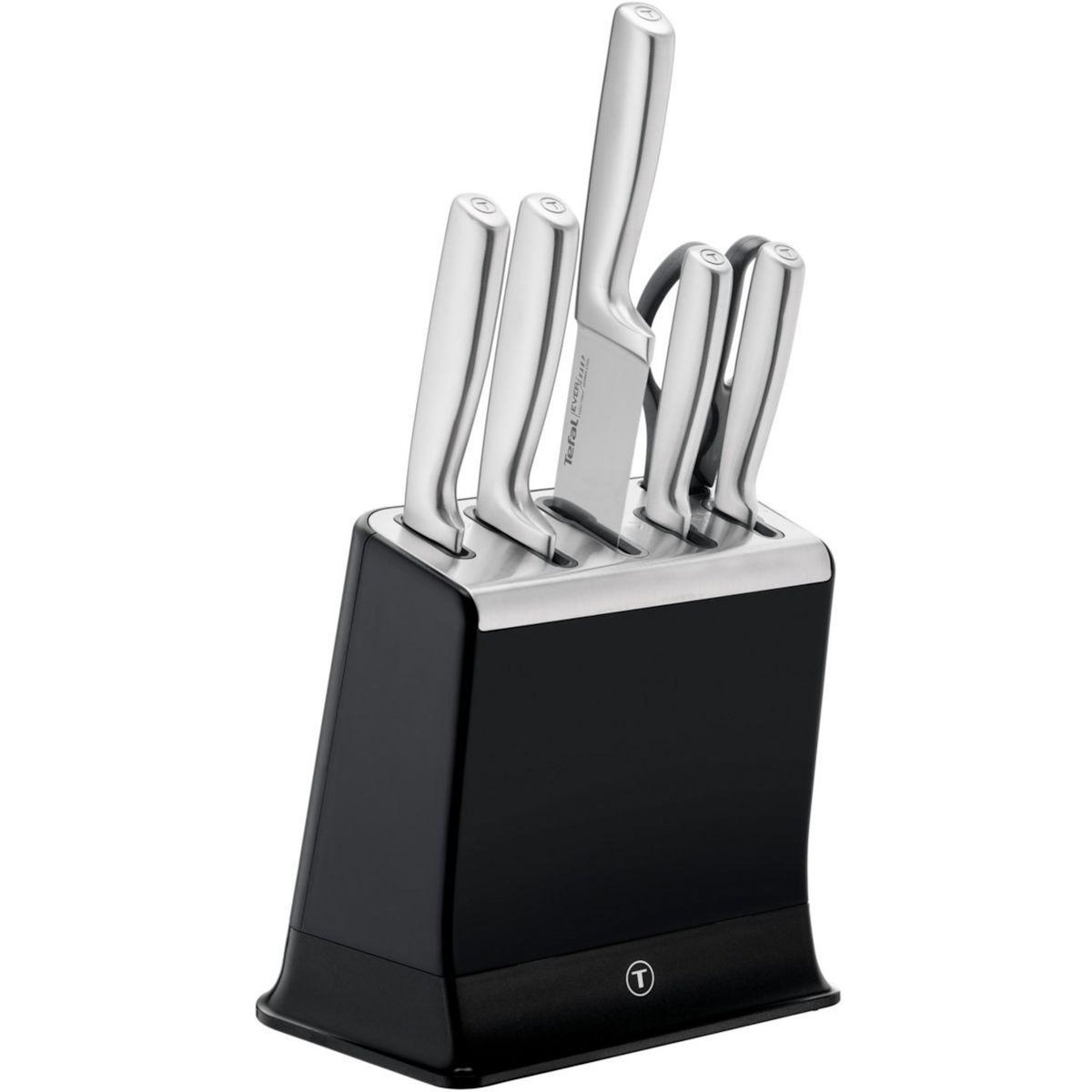 TEFAL Bloc couteaux Eversharp Pro inox 5pcs + ciseaux