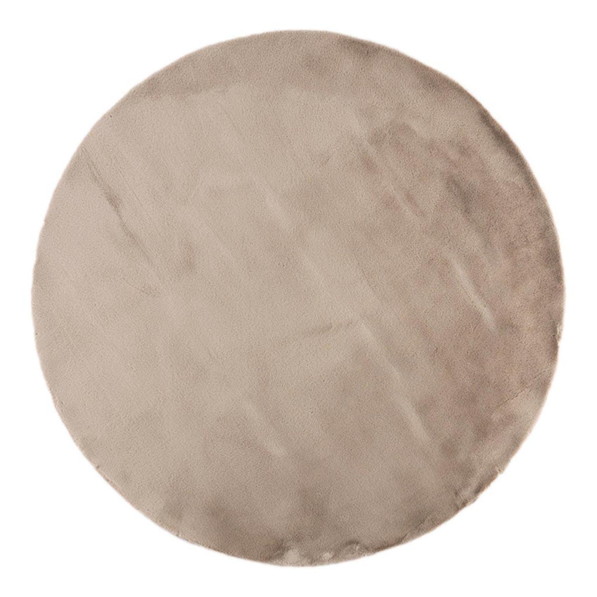 Voir la diapositive 1 : Paris Prix Tapis Déco Rond  Leni  200cm Beige