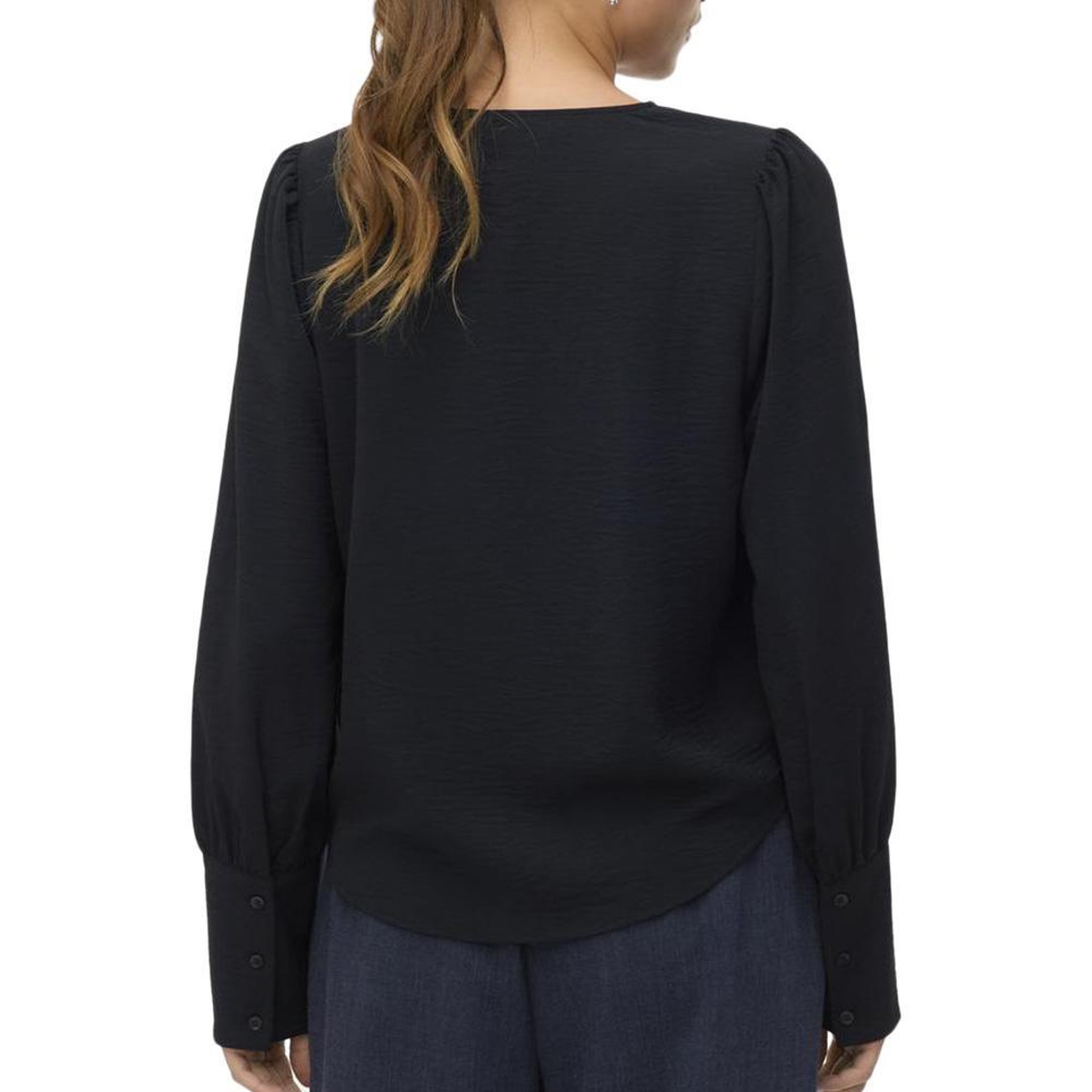 Voir la diapositive 2 : Vero Moda Blouse Noire Femme Vero Moda Mesme