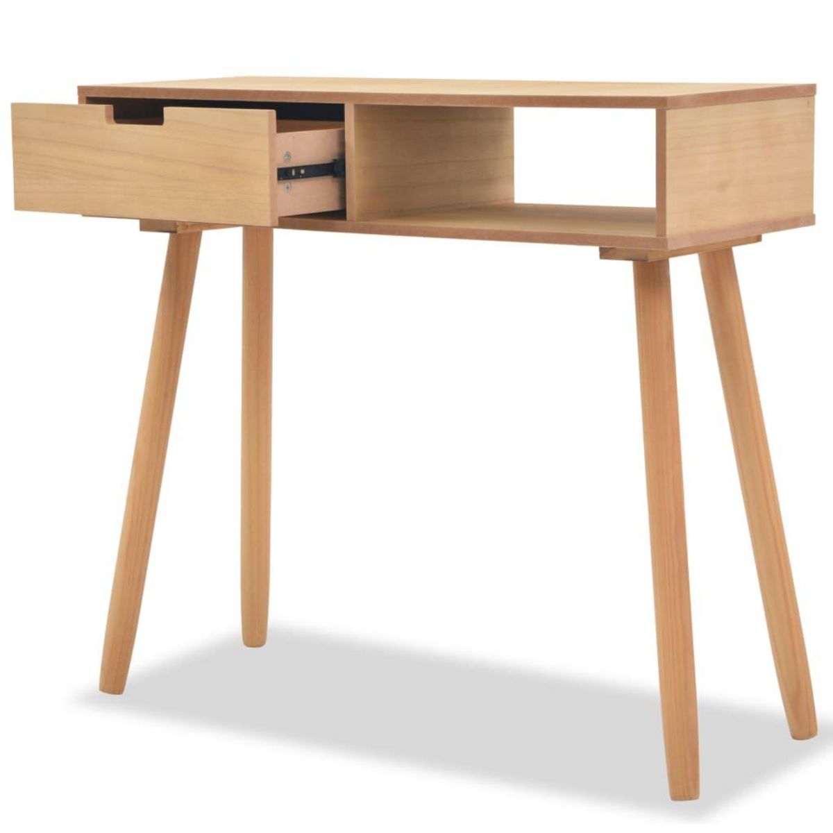 VIDAXL Table console Bois de pin massif 80 x 30 x 72 cm Marron