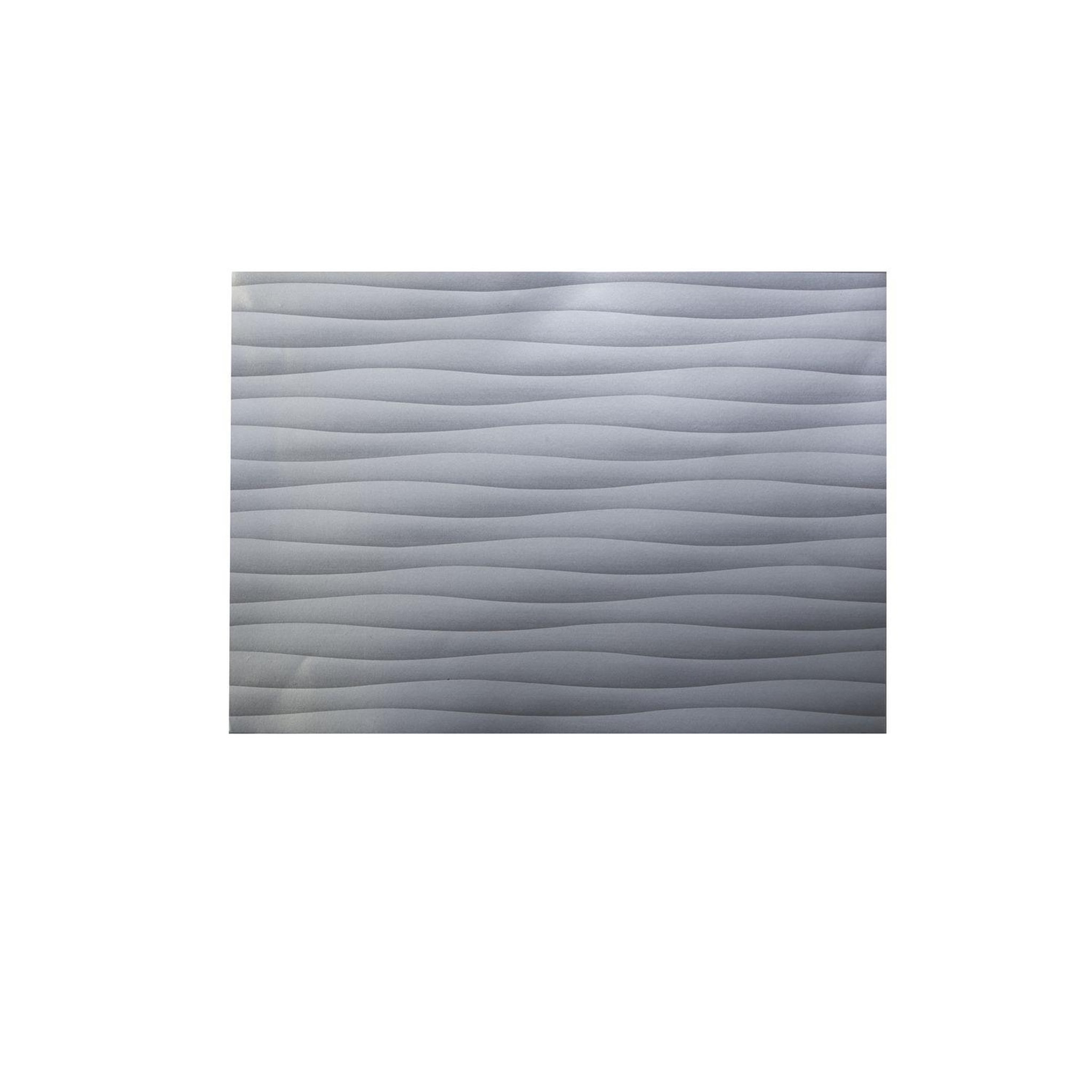 HABITABLE Adhésif décoratif pour meuble effet Vague - 200 x 67 cm. Coloris disponibles : Gris