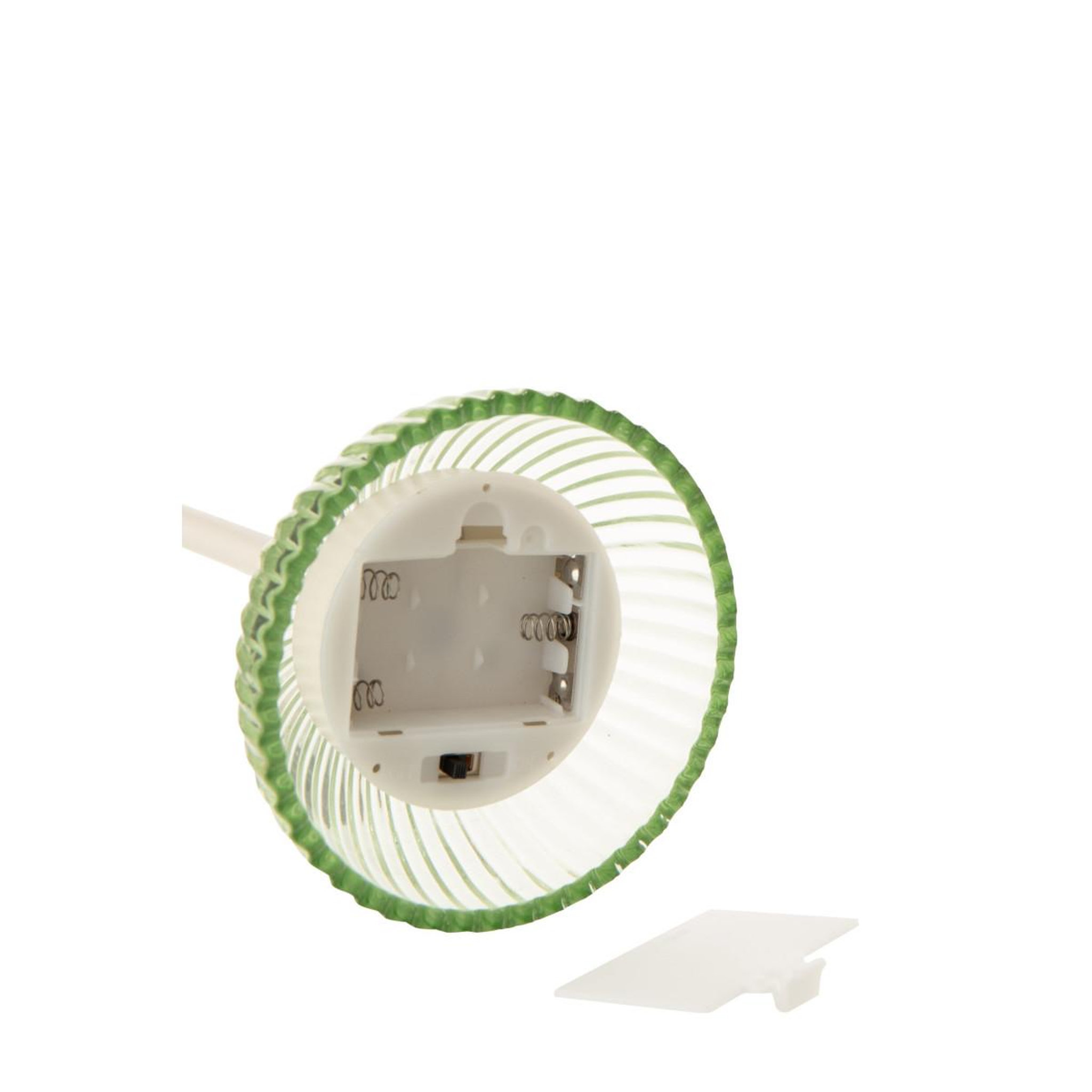 Voir la diapositive 3 : J-LINE Lampe à poser led coquillage  conchiglia  31cm vert clair