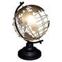  Globe à Poser en Métal  Loft  28cm Or & Noir