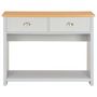 Voir la diapositive 3 : VIDAXL Table console Gris 97 x 35 x 76 cm