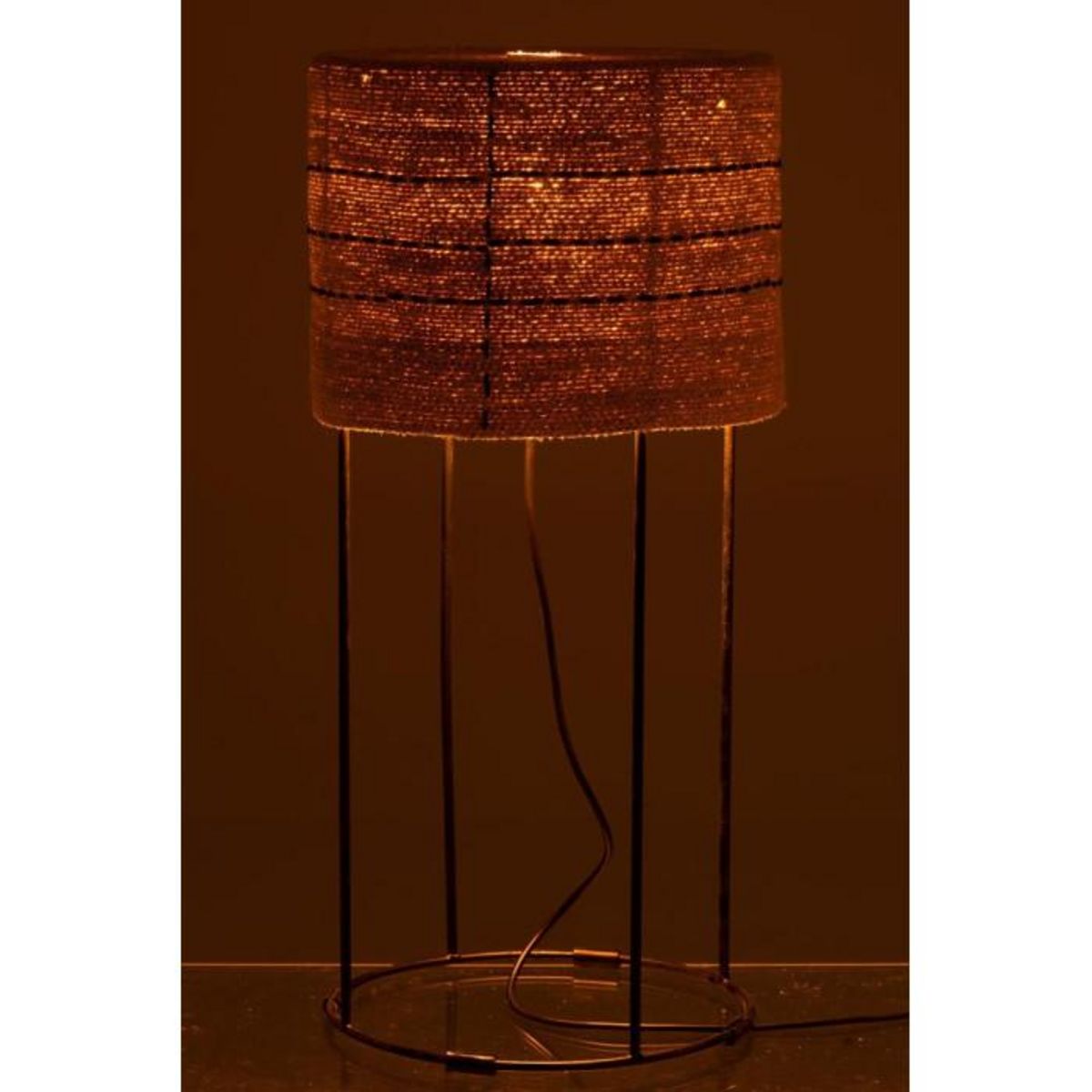 Paris Prix Lampe à Poser  Lignes de Pointillés  66cm Naturel