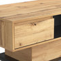 Voir la diapositive 5 : MERAX Table Basse Grain De Bois, Avec Un Tiroir Sans Poignée 100 Cm