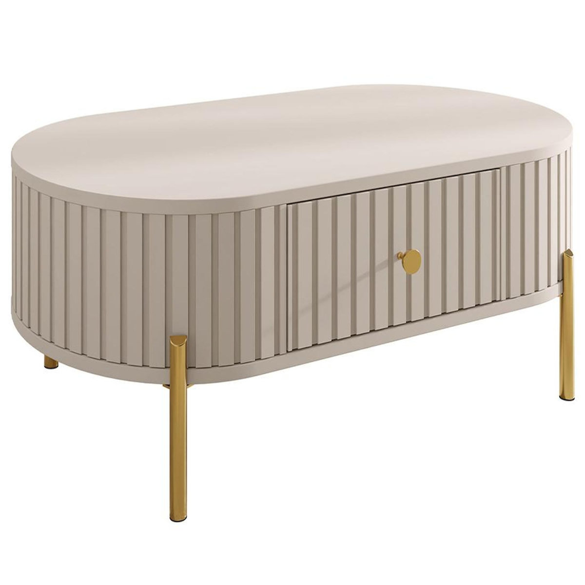 BEST MOBILIER Jaime - table basse 100 cm - 1 tiroir