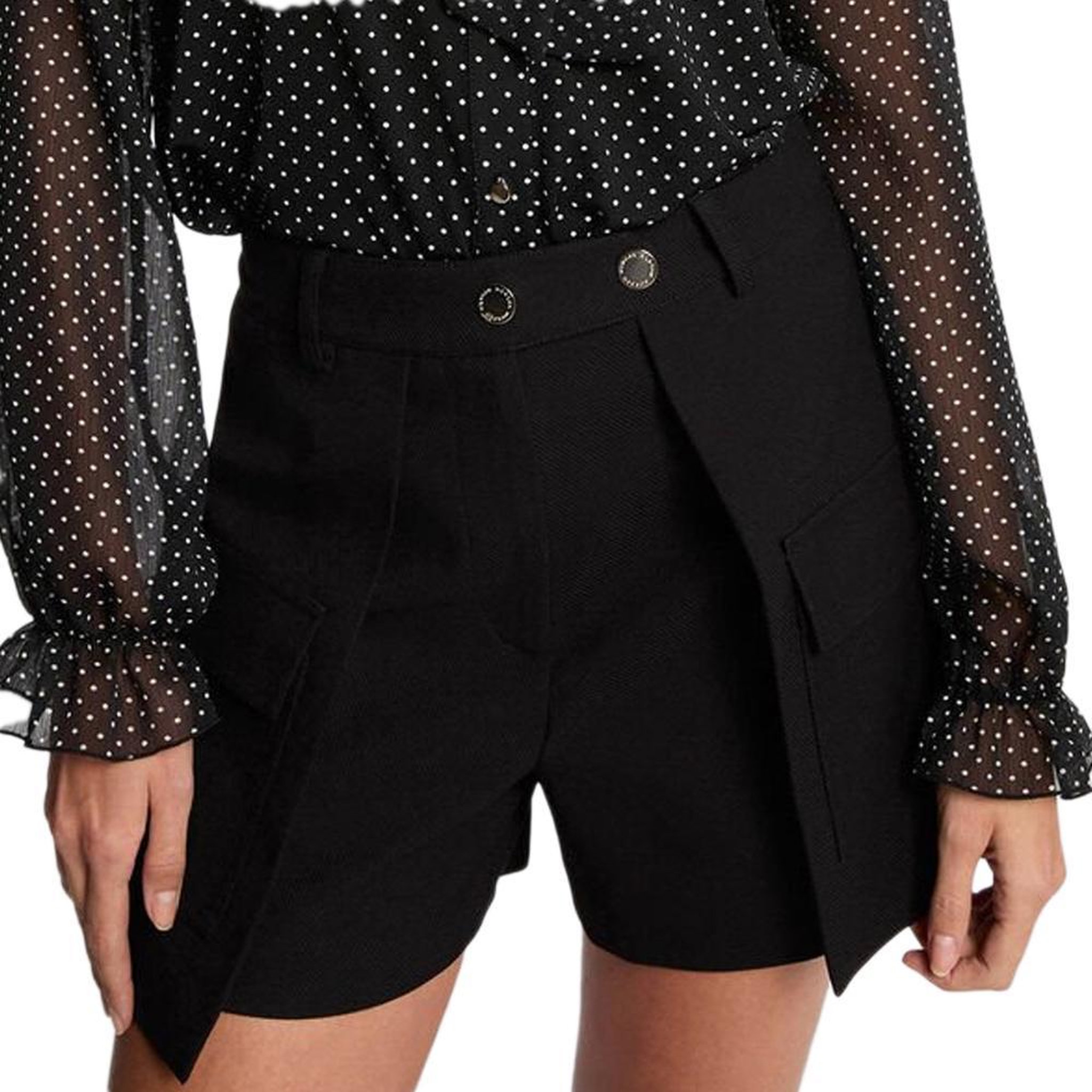 MORGAN Short  Femme Morgan Structuré. Coloris disponibles : Noir