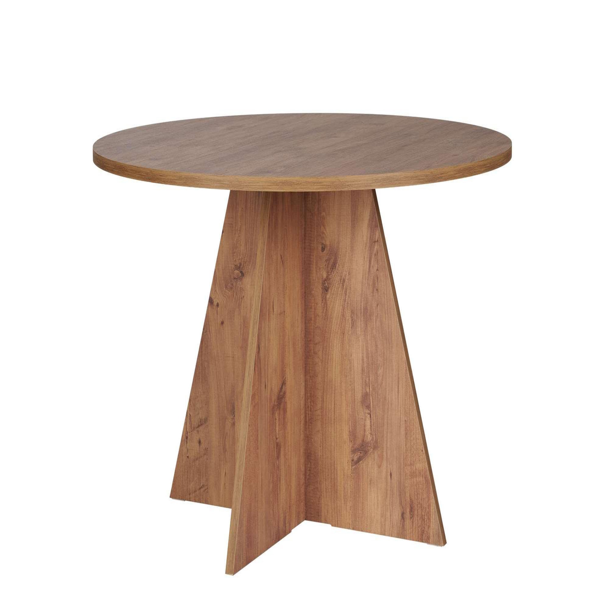 Voir la diapositive 4 : Habitat et Jardin Table à manger en bois  virella  - 120 x 120 x 75 cm - pin atlantique