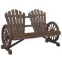Voir la diapositive 2 : VIDAXL Chaise de jardin Adirondack 2 places bois de sapin massif
