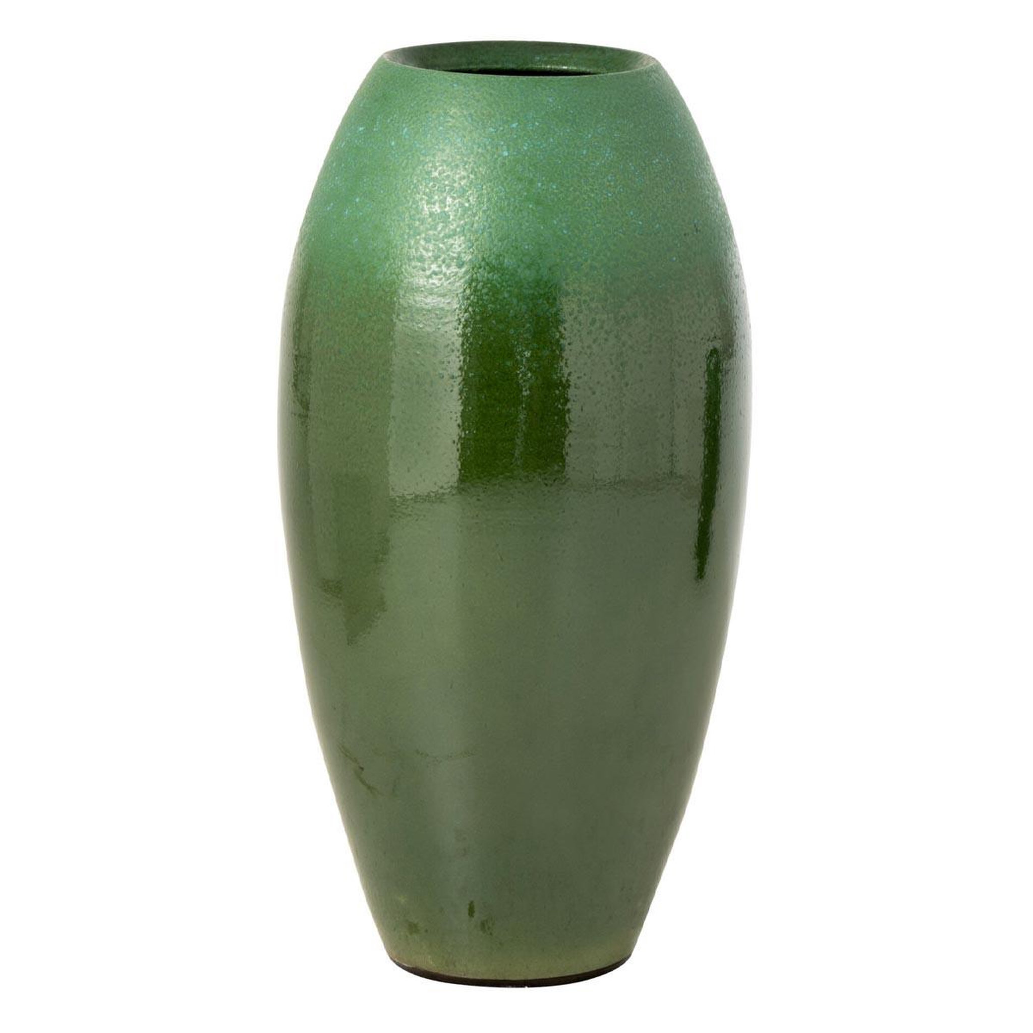 J-LINE Vase design en céramique  verde  70cm vert foncé