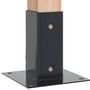 Voir la diapositive 4 : VIDAXL Bases de poteau carrees 4 pcs anthracite 71x71 mm