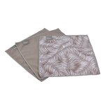Paris Prix Lot de 3 Chiffons  Végétal  30x30cm Naturel