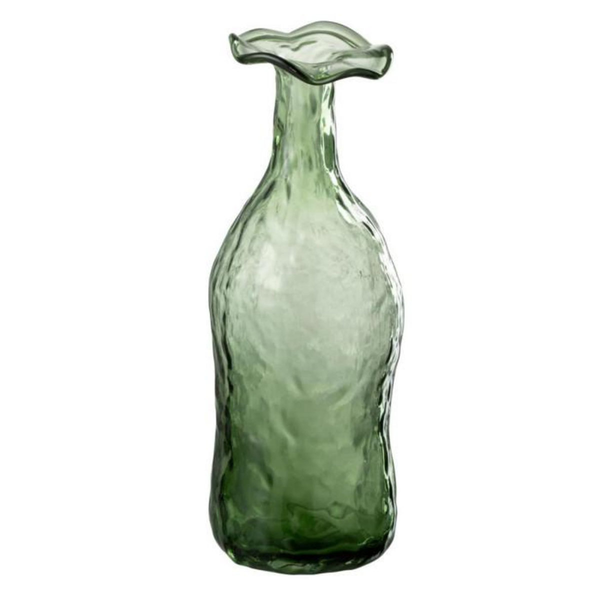 Paris Prix Vase Design en Verre  Eclosion  27cm Vert