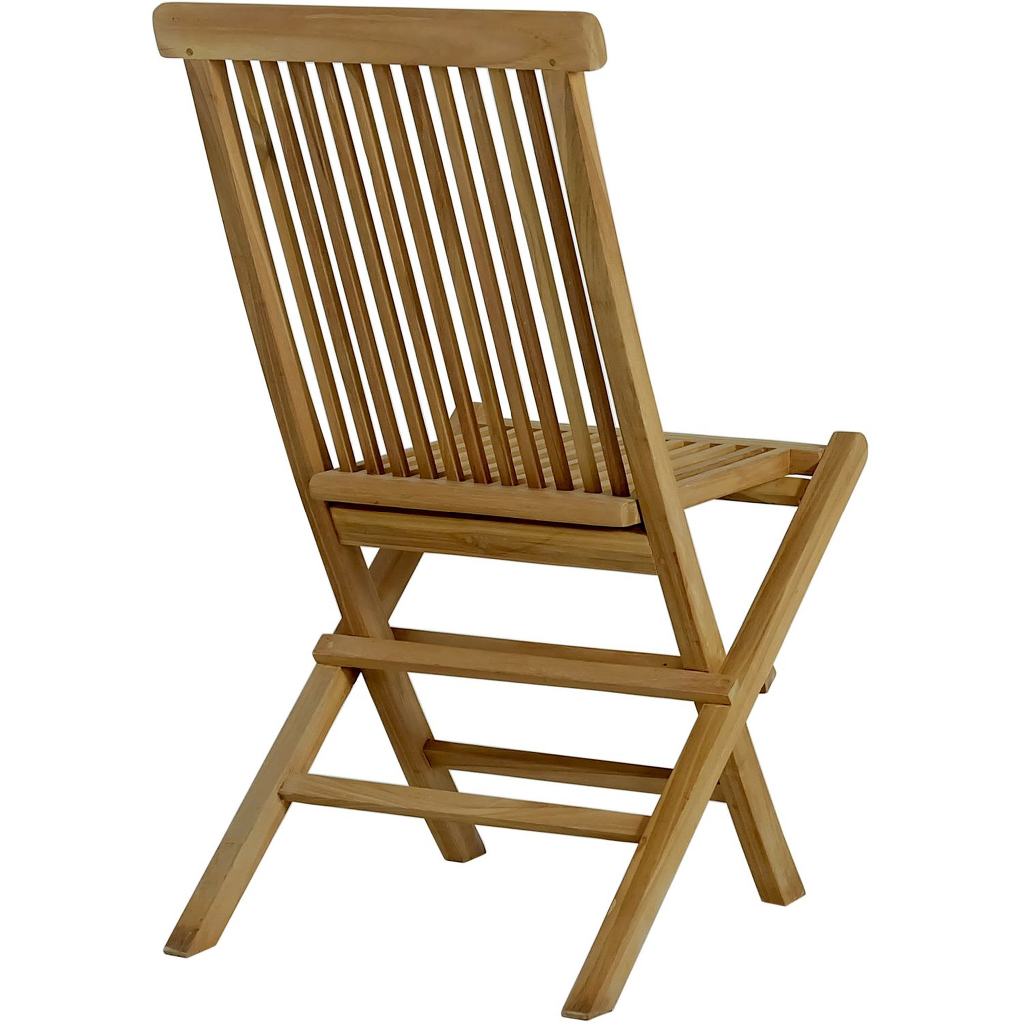 Voir la diapositive 3 : GIvex Chaise pliante de jardin - Teck - DENPASAR