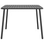 Voir la diapositive 4 : VIDAXL Table de jardin anthracite 100x100x71 cm acier