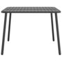 Voir la diapositive 4 : VIDAXL Table de jardin anthracite 100x100x71 cm acier