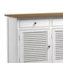 Voir la diapositive 6 : Rendez vous déco Buffet en bois recyclé blanc effet vieilli - Casa