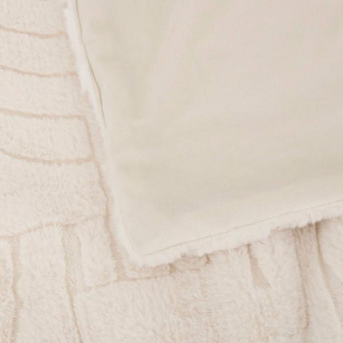 ATMOSPHERA Plaid XL Imitation Fourrure  Arka  180x230cm Ivoire