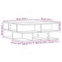 Voir la diapositive 6 : VIDAXL Table basse sonoma gris 70x70x29 cm bois d'ingenierie