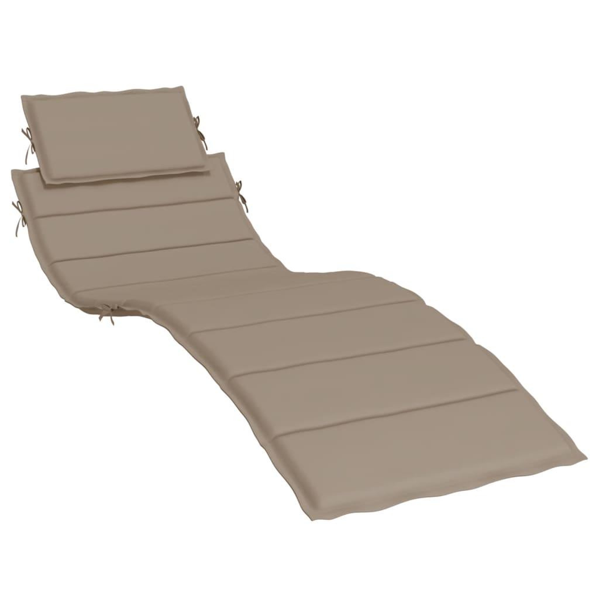 Voir la diapositive 2 : VIDAXL Coussin de chaise longue taupe 186x58x3 cm tissu oxford