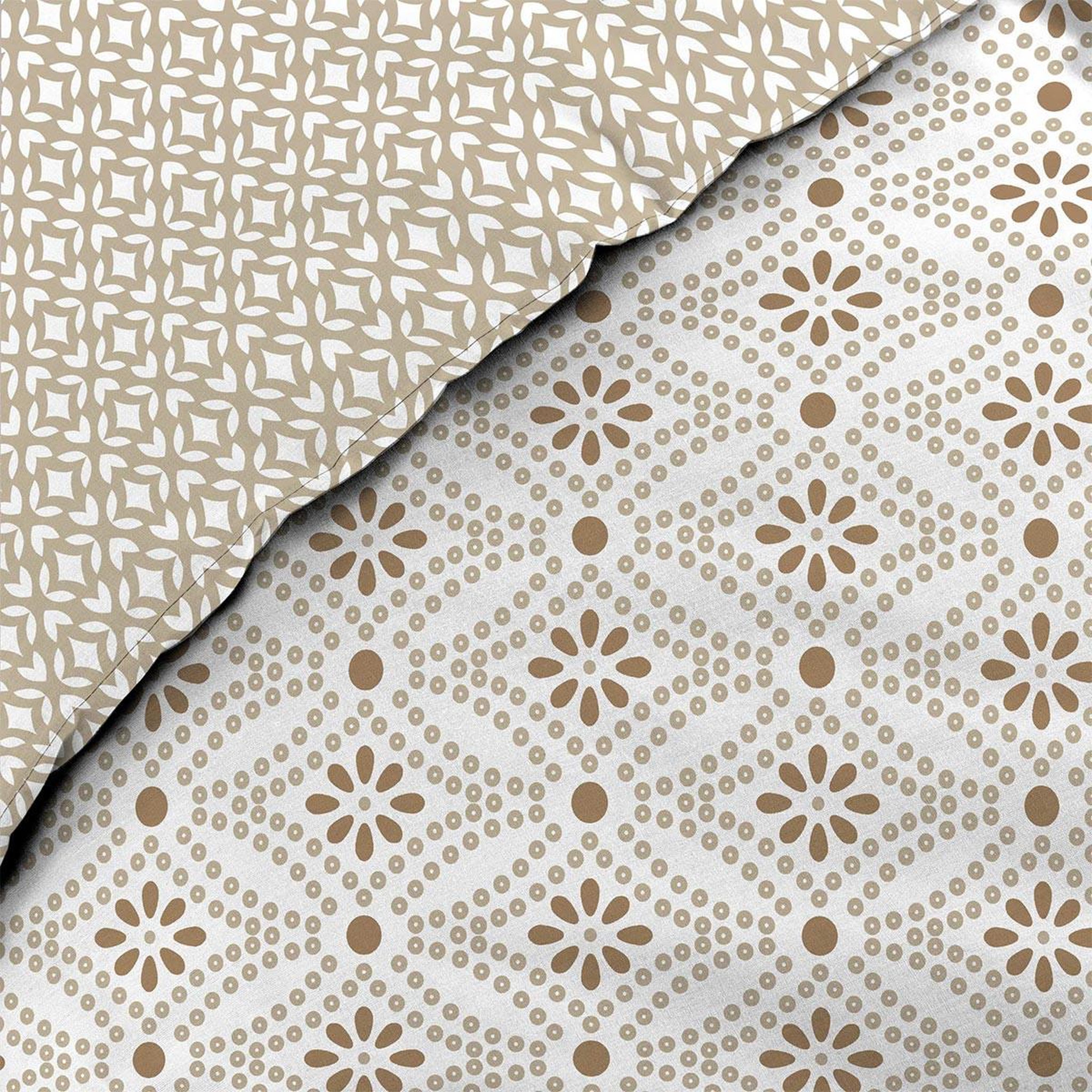Voir la diapositive 5 : Douceur d'Intérieur Parure de lit 3 pièces  brianna  260x240cm beige