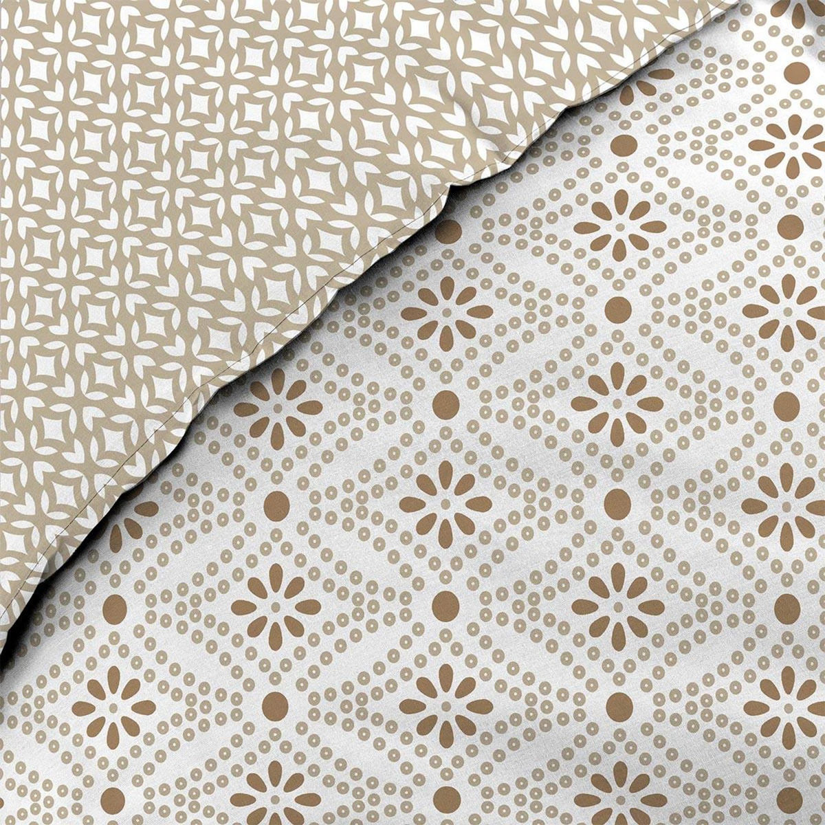 Paris Prix Parure de Lit 3 Pièces  Brianna  260x240cm Beige