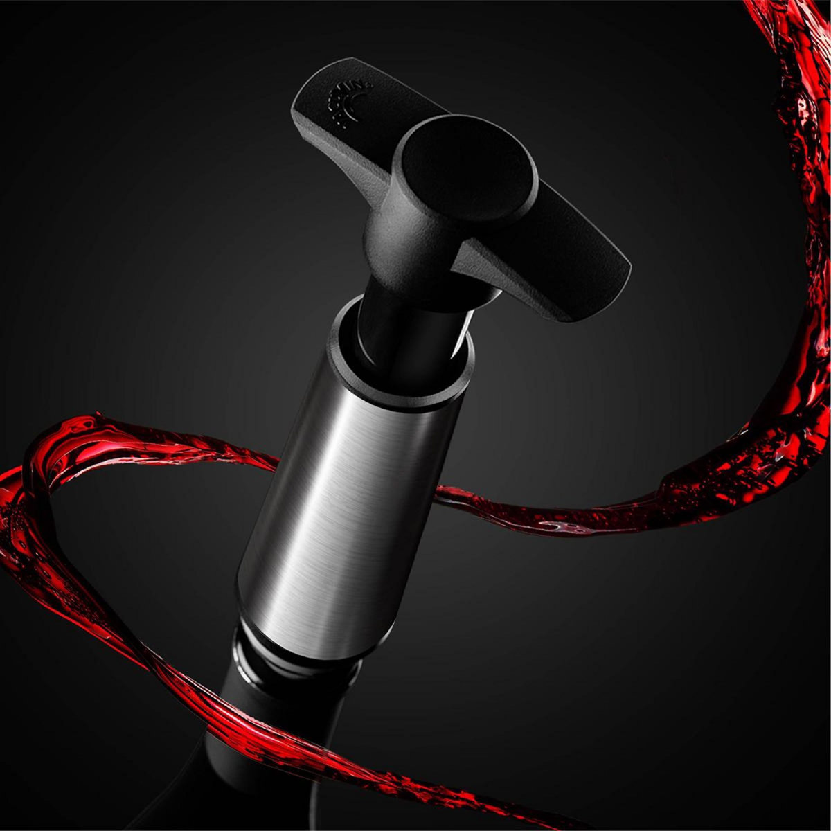 Vacu vin Coffret pompe à vide air + 2 bouchons - 06492616