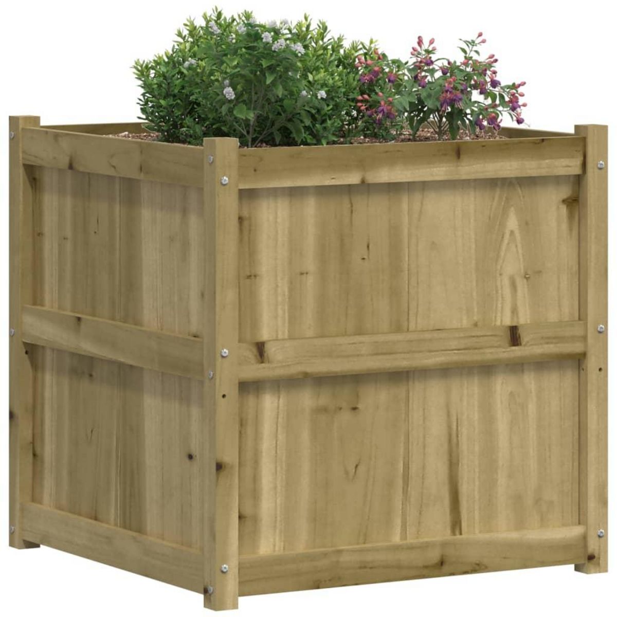 VIDAXL Jardiniere d'exterieur 70x70x70 cm bois de pin impregne