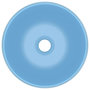 Voir la diapositive 3 : VIDAXL Lavabo rond de luxe Bleu clair mat 40x15 cm Ceramique