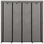 Voir la diapositive 4 : VIDAXL Garde-robe avec 4 compartiments Gris 175x45x170 cm