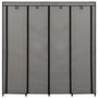 Voir la diapositive 4 : VIDAXL Garde-robe avec 4 compartiments Gris 175x45x170 cm