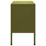 Voir la diapositive 4 : VIDAXL Meuble TV Vert olive 105x35x50 cm Acier
