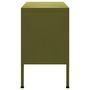 Voir la diapositive 4 : VIDAXL Meuble TV Vert olive 105x35x50 cm Acier