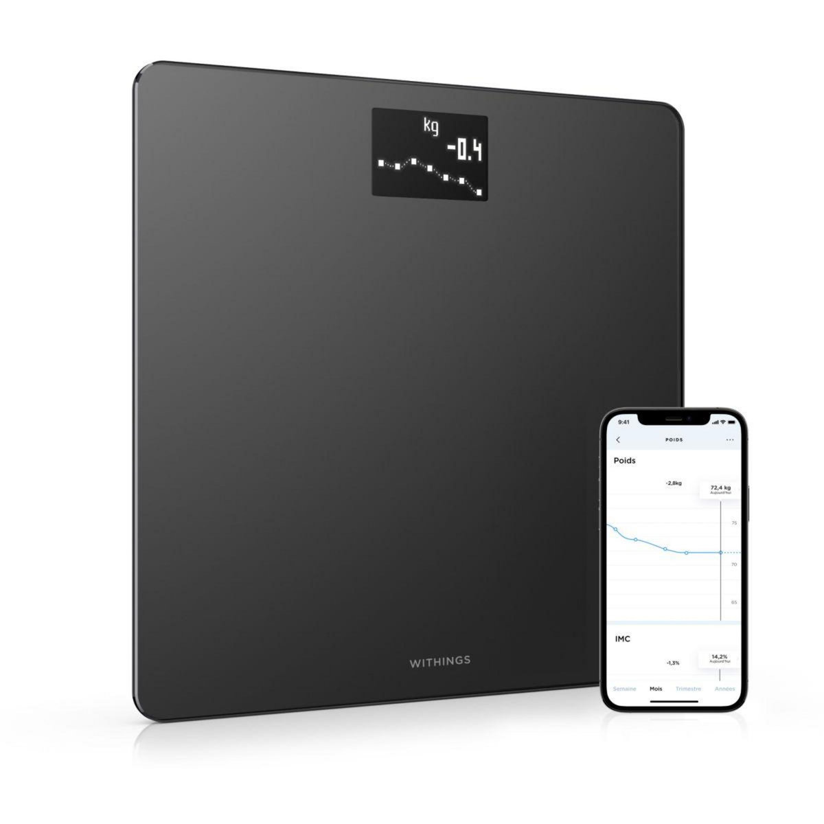 WITHINGS Pèse personne connecté Body Noir