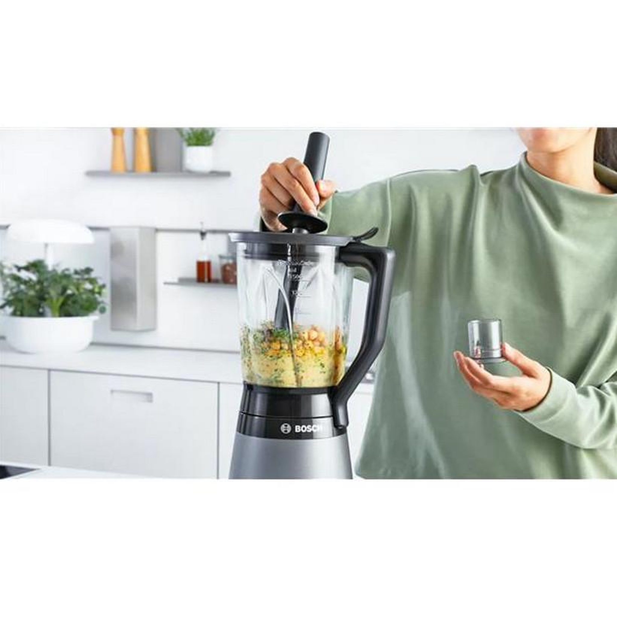 Voir la diapositive 4 : BOSCH Blender 1.5l 1200w noir/inox brossé - mmb6174s