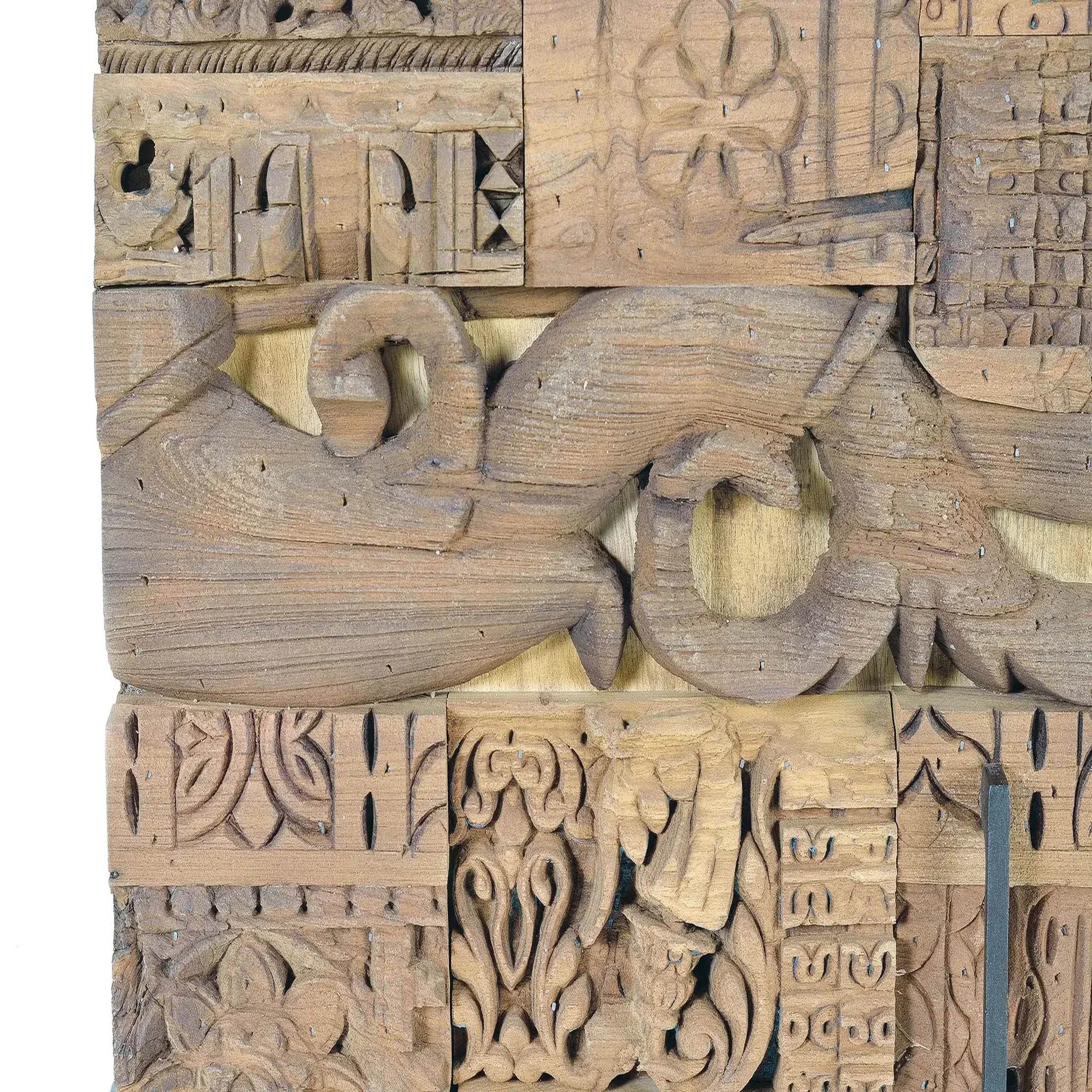 Voir la diapositive 5 : GINER Y COLOMER SL Buffet en bois de manguier et bois récupéré 150cm style boho ethnique sculpté