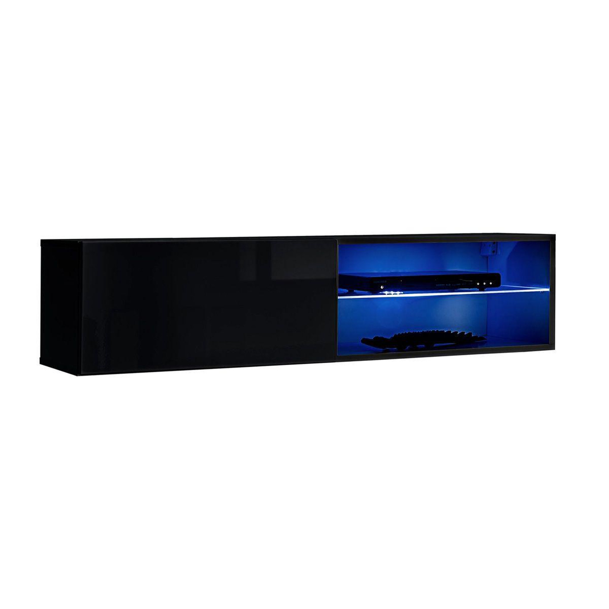 Paris Prix Meuble tv led design  switch iv  120cm noir