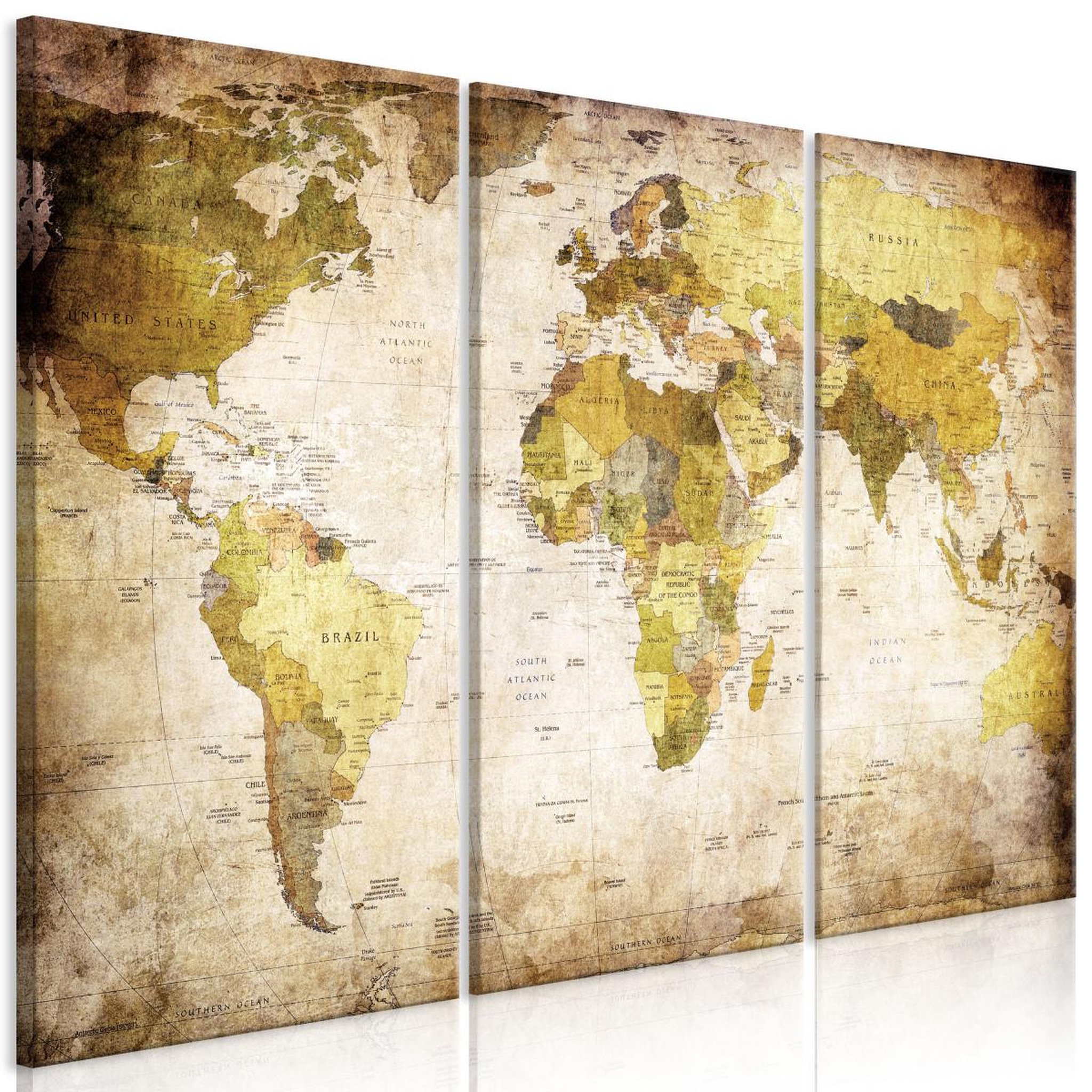 Paris Prix Tableau imprimé  vieux continents. Coloris disponibles : Multicolore