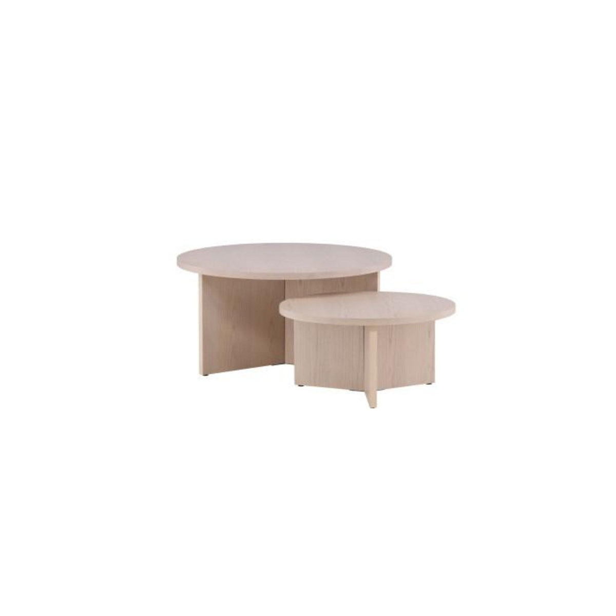 Paris Prix Lot de 2 Tables Basses Design  Salto  85cm Naturel