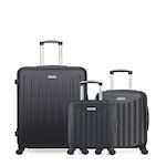 AMERICAN TRAVEL AMERICAN TRAVEL - LOT DE 3 - Valises grand format, cabine et cabine XXS BROOKLYN. Coloris disponibles : Beige, Gris, Bleu, Rose