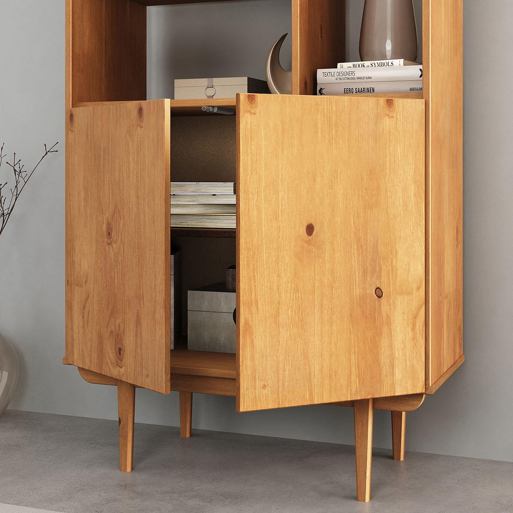 Voir la diapositive 6 : IDIMEX Buffet haut SIMONA H 133 cm en bois massif