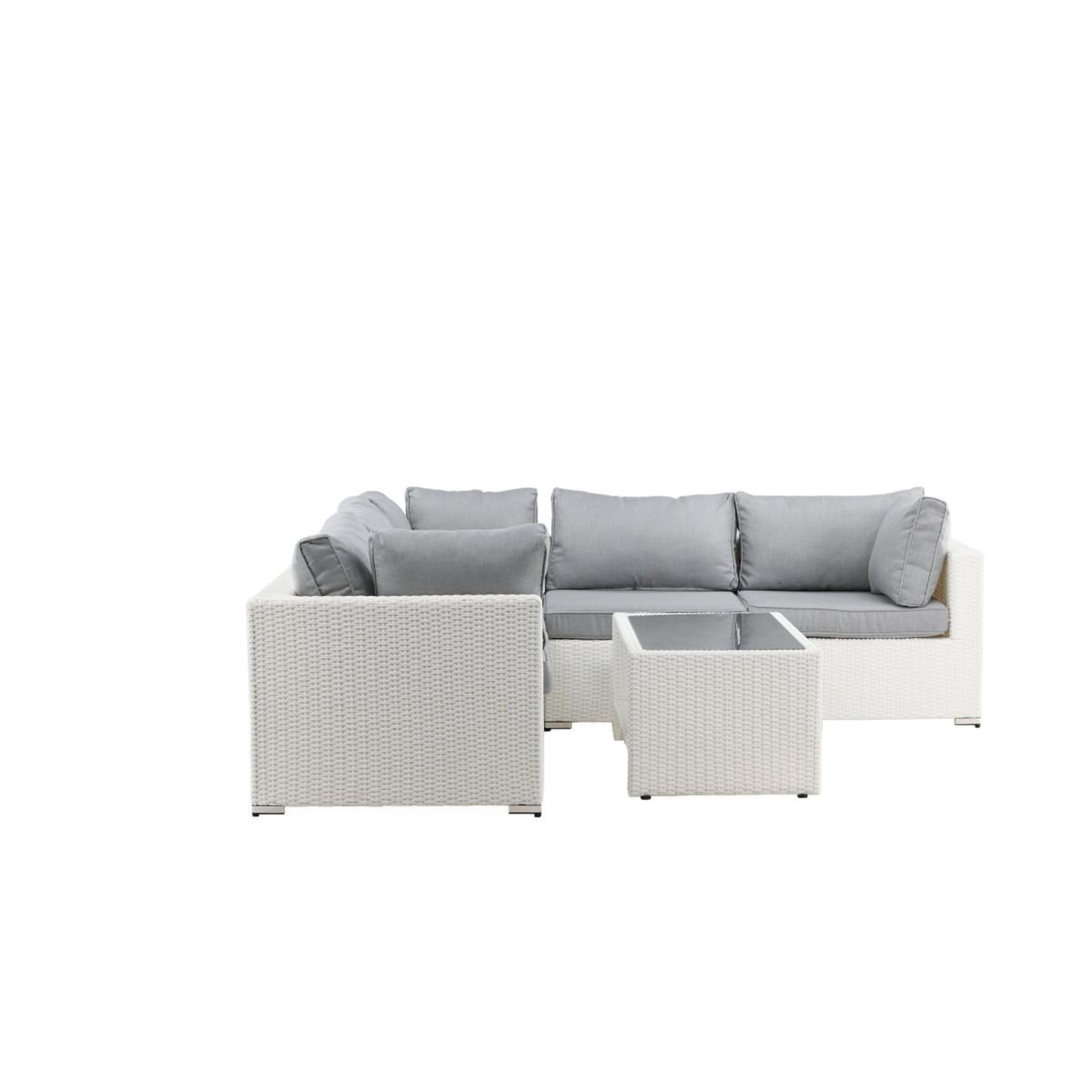 Voir la diapositive 3 : Paris Prix Salon d'angle de jardin  amazona  249cm blanc