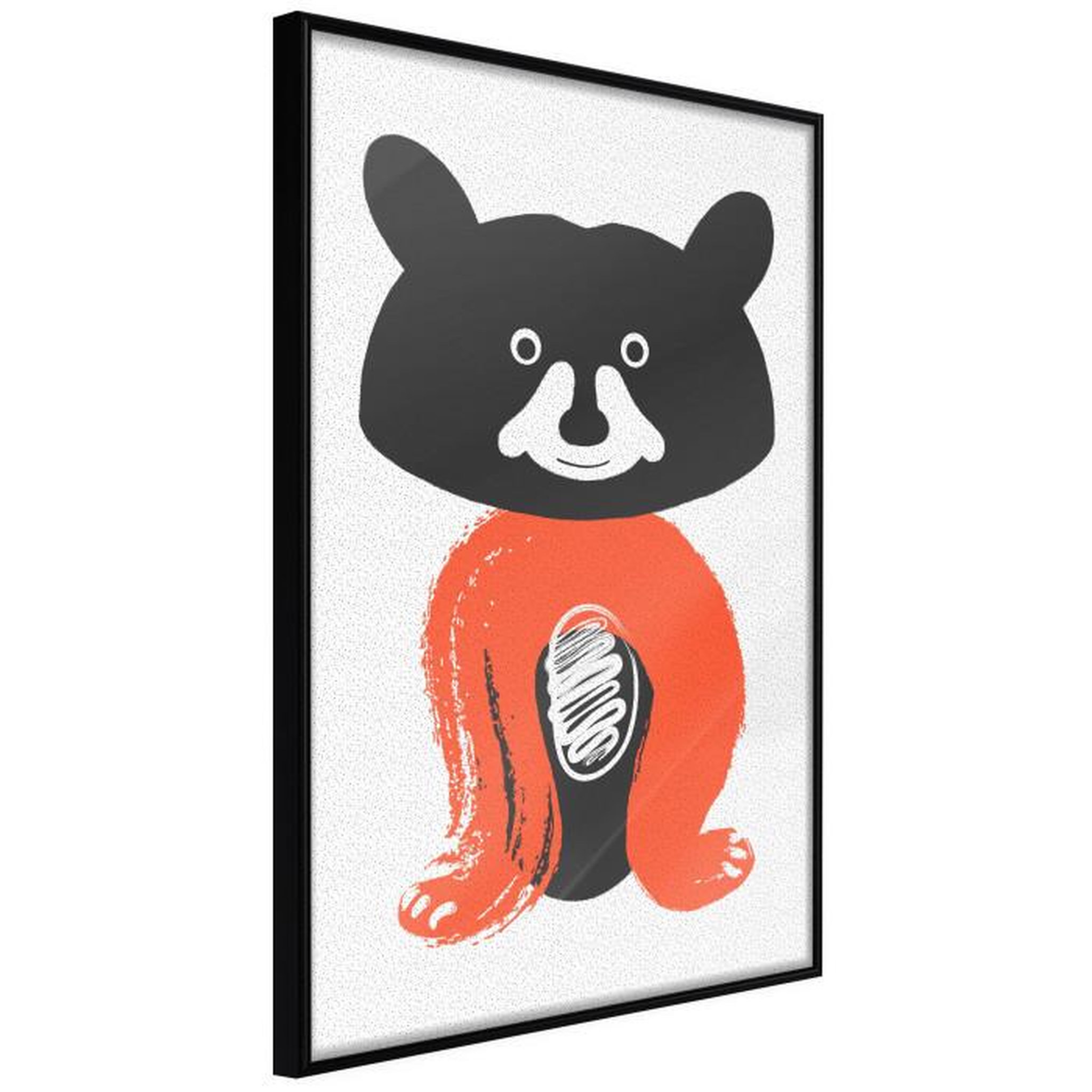 Paris Prix Affiche Murale Encadrée  Little Bear. Coloris disponibles : Noir, Jaune