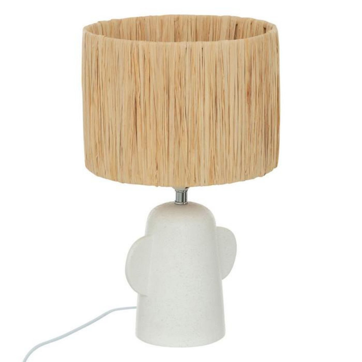 ATMOSPHERA Lampe à Poser Design  Raia  38cm Blanc