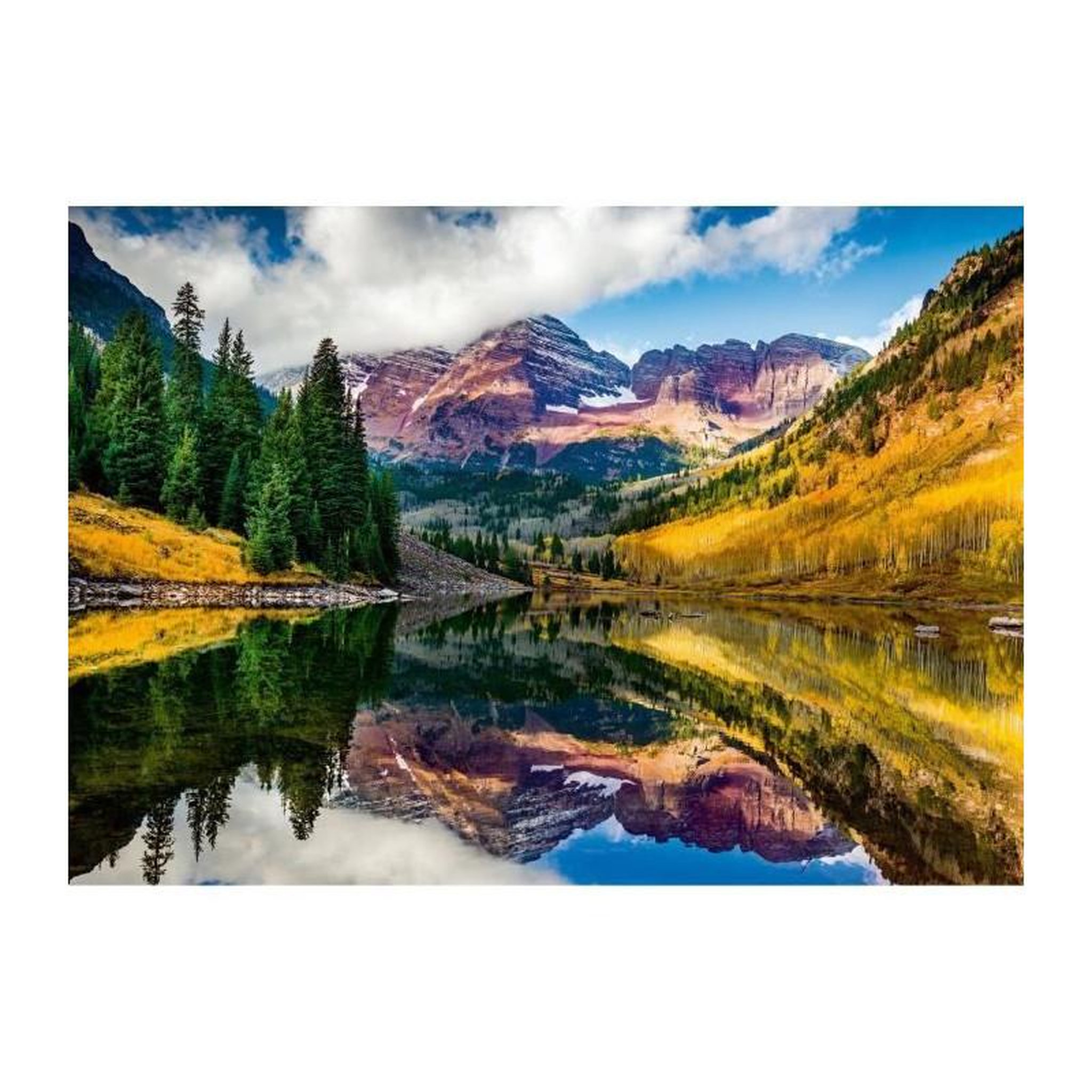 RAVENSBURGER Puzzle 1000 pièces Aspen Colorado – Ravensburger – Collection Highlights – Dès 14 ans – Adulte & Enfant