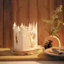 Graine créative Photophore forêt de Noël en papier