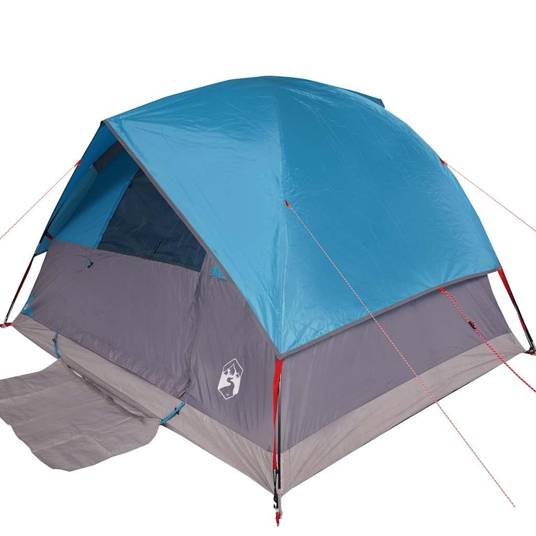 Voir la diapositive 4 : VIDAXL Tente familiale a dome 6 personnes bleu impermeable