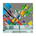 Paris Prix Papier Peint  Color Puzzle. Coloris disponibles : Multicolore